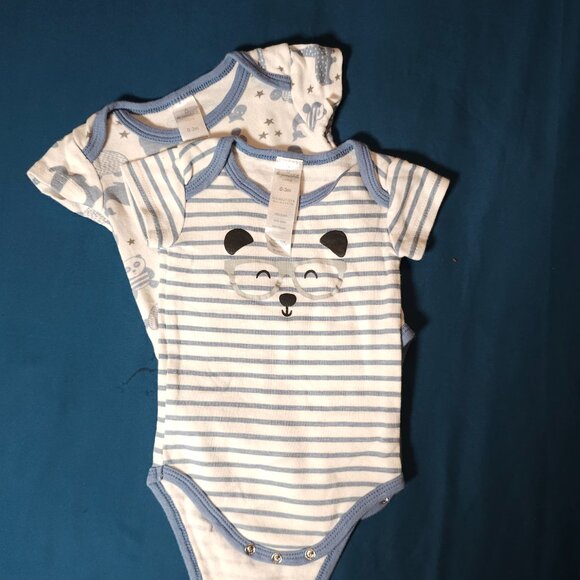 Adorable Set of 4 The Peanutshell Baby Boy Bodysuits/Rompers (0-3 months) - Picture 8 of 11